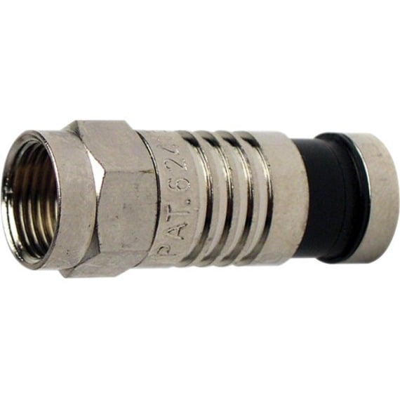 Platinum Tools 18011 F RG59 Compression Connector, Nickel Plate, 100-Pack