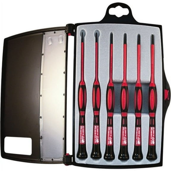 Platinum Tools 1KV Insulated Precision Screwdriver Set, 6 pc.