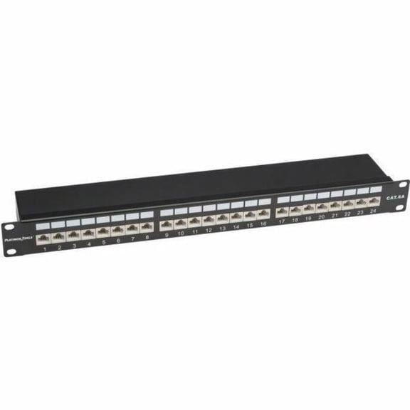 Platinum Tools 24-Port Cat6A Shielded Patch Panel