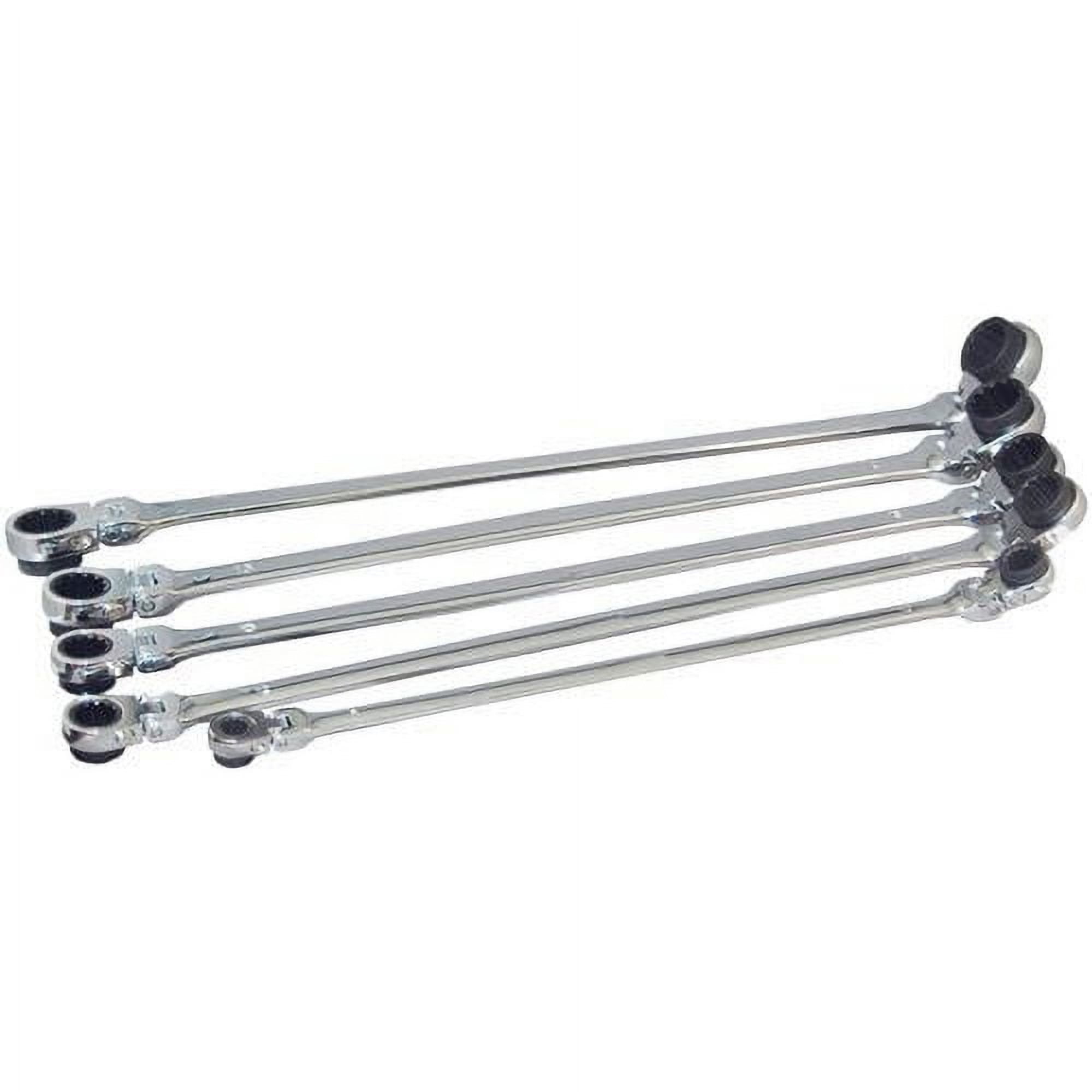 Platinum Tools 99650 XL Metric Ratcheting Wrench Set, 3.8 lb, 21 x 9 x 4", 5 Piece