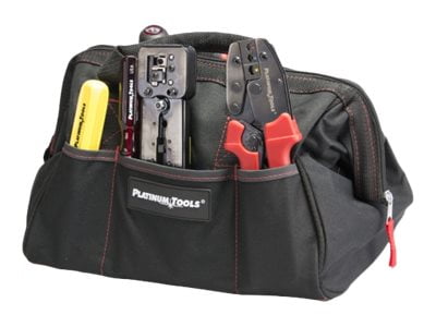 Platinum Tools 4006 Big Mouth Canvas Bag 12.75" x 8.75" x 8" Water-resistant
