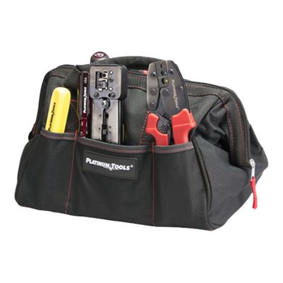 Platinum Tools 4006 Big Mouth Canvas Bag 12.75" x 8.75" x 8" Water-resistant