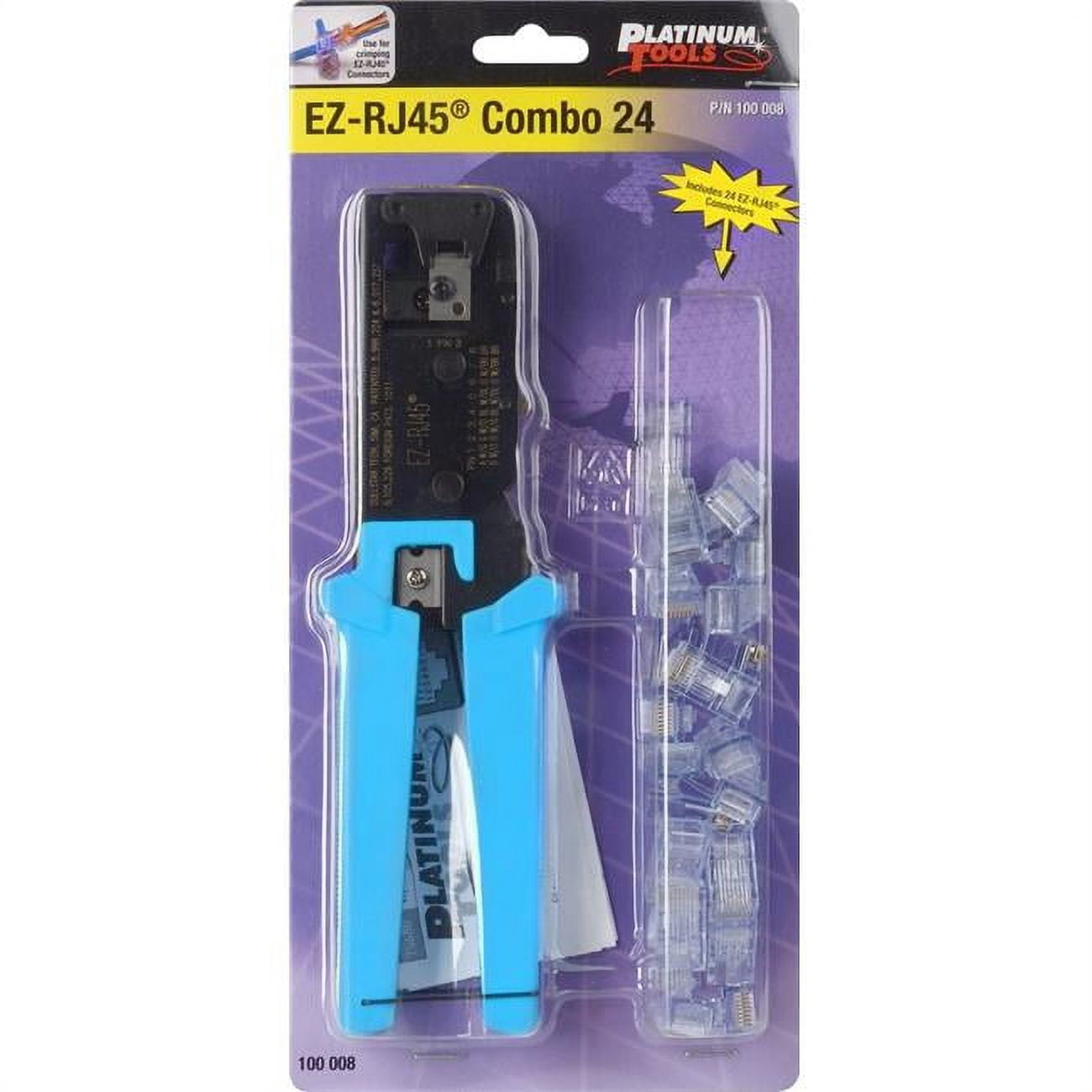 Platinum Tools PLAT-100008 EZ-RJ45 Standard Crimper & Cat 5 Connector ...