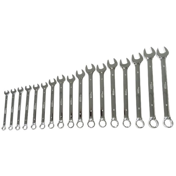 Platinum Tech 99570 17 Pc. Professional Metric Long Pattern Wrench Set PLT-99570