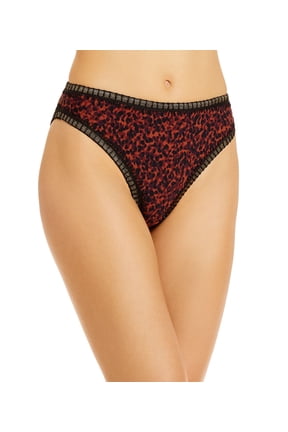 Printed Crochet Bikini Bottom, auburn, Medium