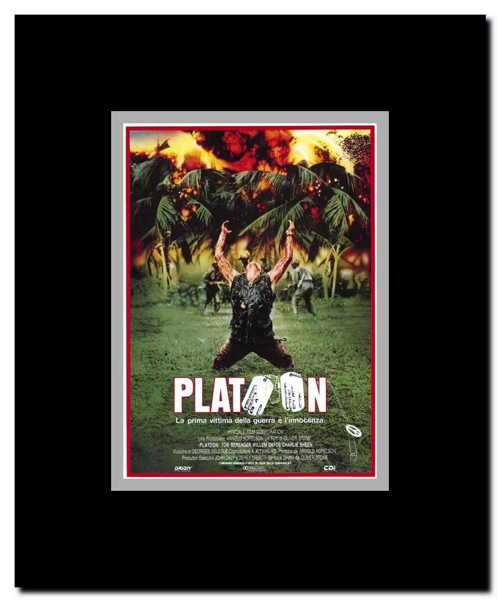 Platoon Framed Movie Poster