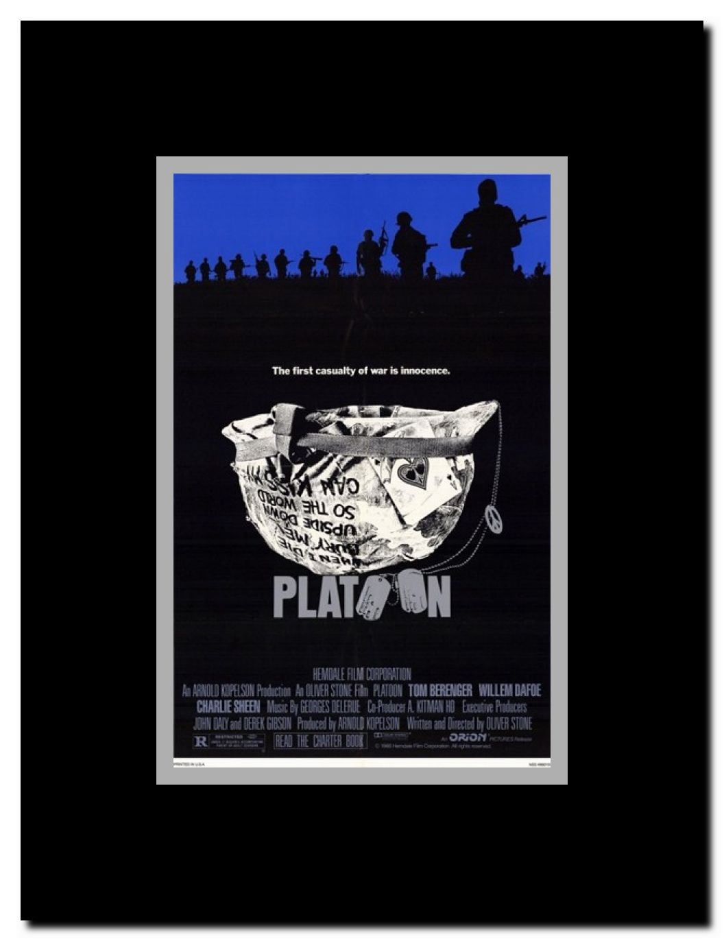 Platoon Framed Movie Poster