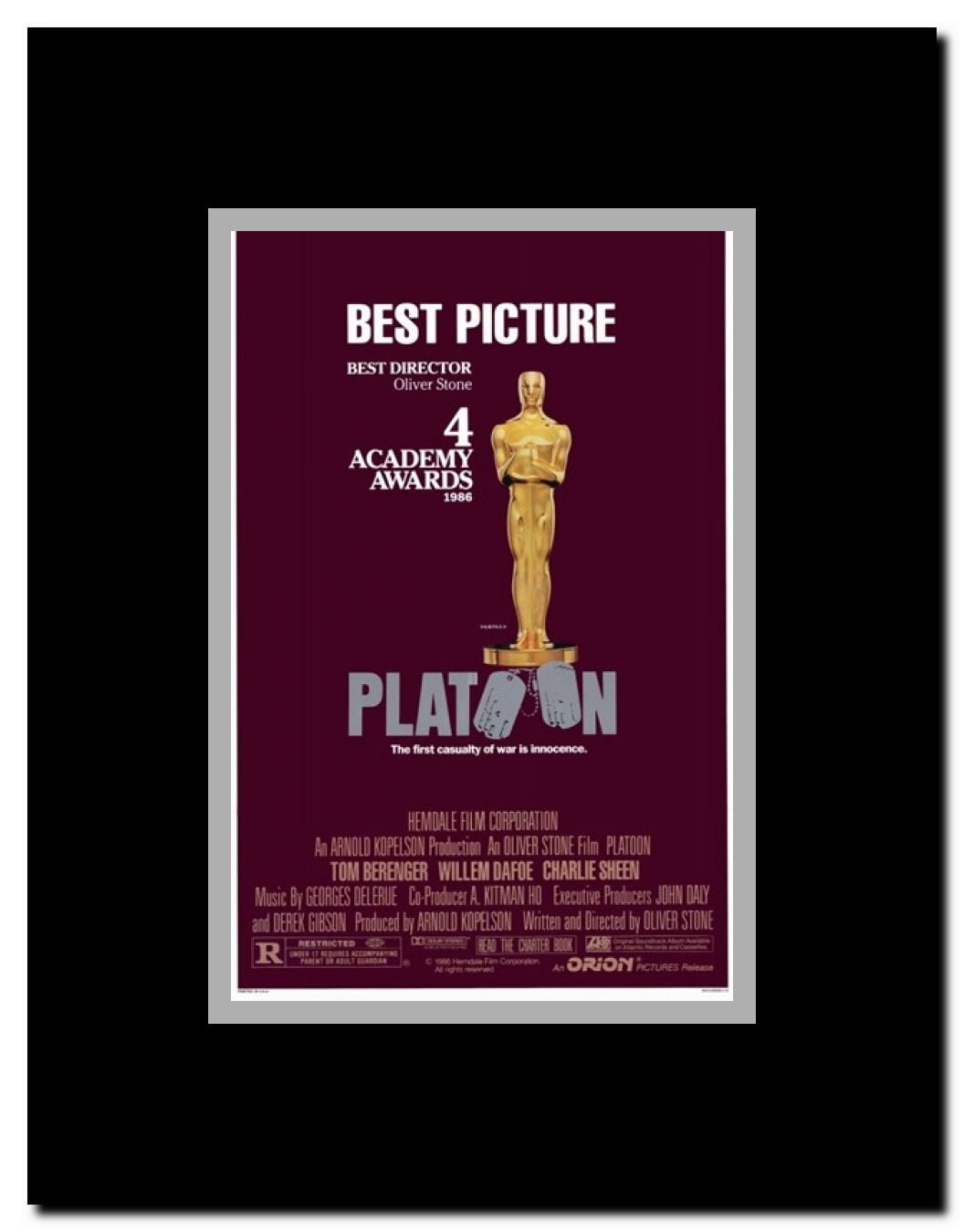 Platoon Framed Movie Poster