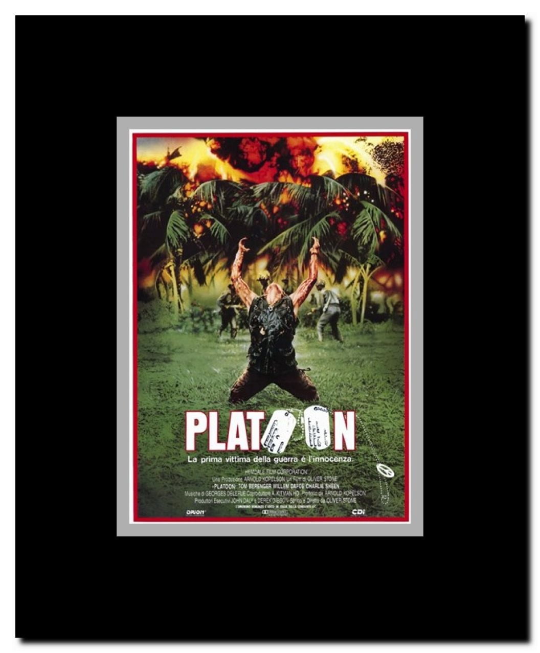 Platoon Framed Movie Poster