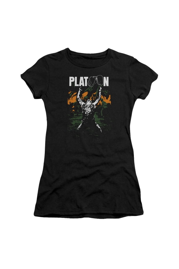 Platoon Graphic Junior Women's T-Shirt Sheer Black