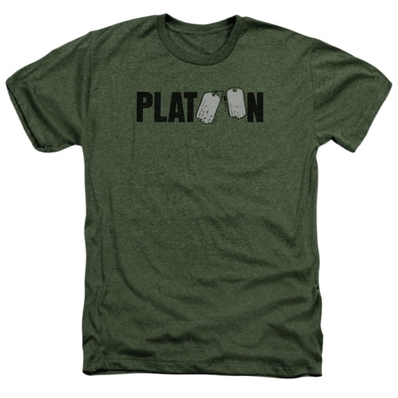 Platoon - Logo - Heather Short Sleeve Shirt - XX-Large