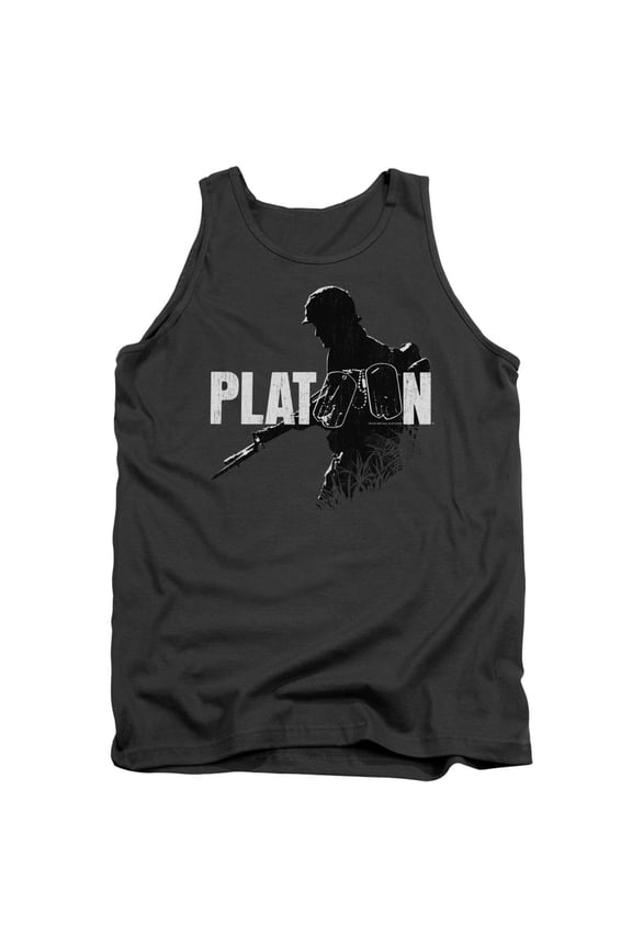 Platoon Shadow Of War Adult Tank Top Charcoal