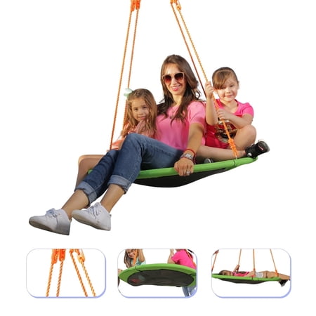 Platports 40'' Saucer Tree Swing for Kids – Heavy Duty Outdoor Swing for Backyard Play | Fits Multiple Kids | Durable Hanging Swing Set for Indoor Outdoor Fun