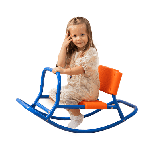 Platports Kids Single Chair Seesaw Rocker - Outdoor Playground Toddler Rocking Horse