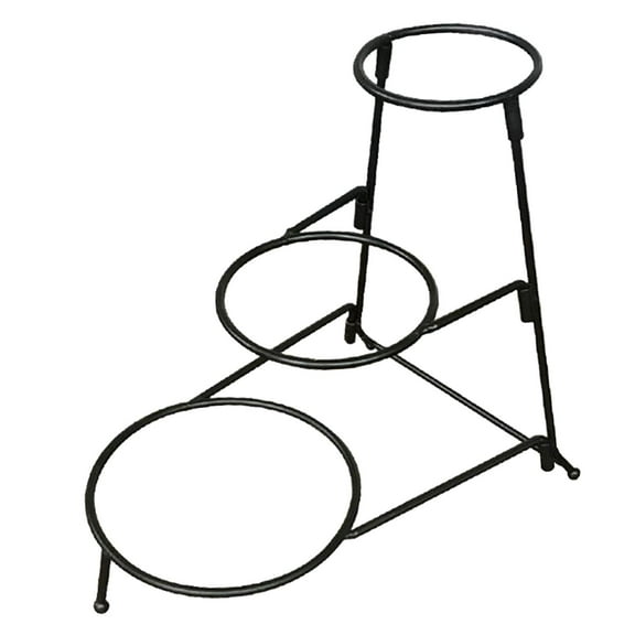Platter Stand Organizer 3 Tier Food Dish Display Stand Dish Holder Metal Stand, Round