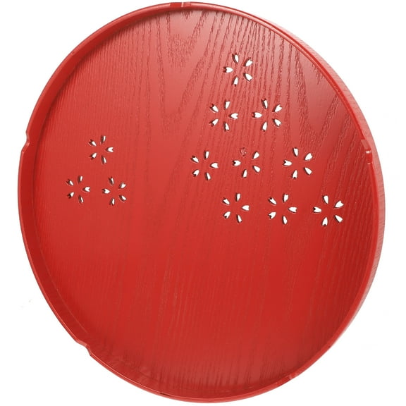 FONDOTIN Red Square Food Plate Suitable for Housewives 1Pack 11.8X11.8X0.9In