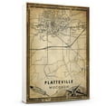 thumbnail image 1 of Platteville Vintage Map Prints Canvas, Wisconsin Map Art Canvas, Canvas, Platteville Map City style vintage Canvas , Canvas Wall Art, Street Map Artwork Canvas, 1 of 6