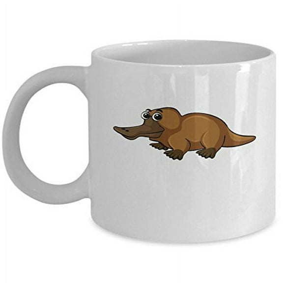 Platypus 11 oz Coffee Mug - Marine Mammal Gifts White Ceramic