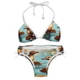 thumbnail image 1 of Platypus Detachable Sponge Adjustable Strap Bikini Set Two-Pack Swim Suits - Ideal for Beach and Pool Scenes, 1 of 6