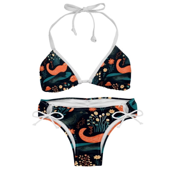 Platypus Detachable Sponge Adjustable Strap Bikini Set Two-Pack - Versatile Swim Suit for All Scenes