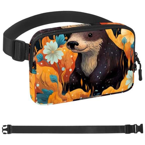 Platypus Duckbill Fanny Pack for Men Women Hiking Waist Bag Pack, Runners Belt Jogging Pocket Belt with Adjustable Strap for Running Walking Traveling