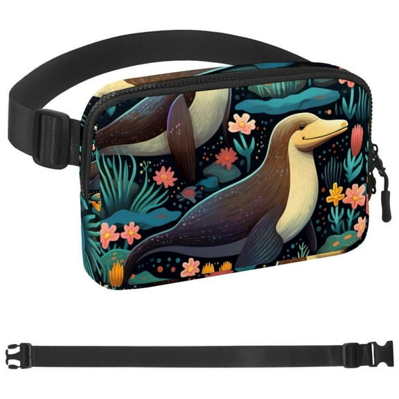 Platypus Duckbill Fanny Pack for Women Men - Waist bag with Pockets, Gifts for Enjoy Sports Traveling Workout Casual Hands-Free crossbody bags Fits Phone
