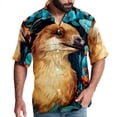 thumbnail image 1 of Platypus Men's Short Sleeve Beach Shirts, Casual Printed Poplin Button Down, Unisex Summer Hawaiian Shirt, 1 of 6