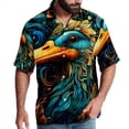 thumbnail image 1 of Platypus Men's Short Sleeve Casual Printed Button Down Beach Shirts, 1 of 6