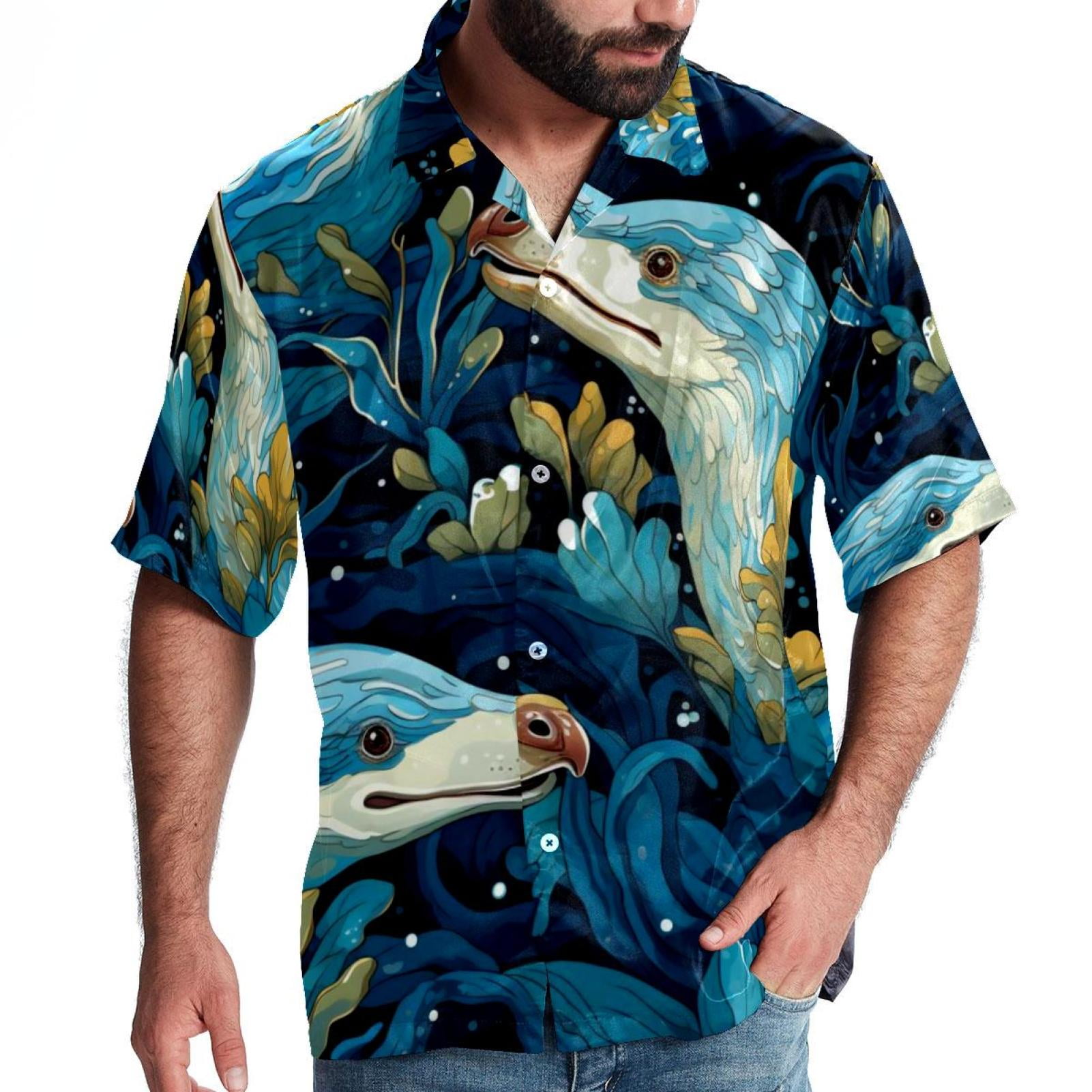 Hawaiian Print Button Down Shirt main image 0