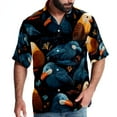thumbnail image 1 of Platypus Men's Short Sleeve Poplin Button Down Shirts - Casual Printed Summer Beach Tops for Men, 1 of 6