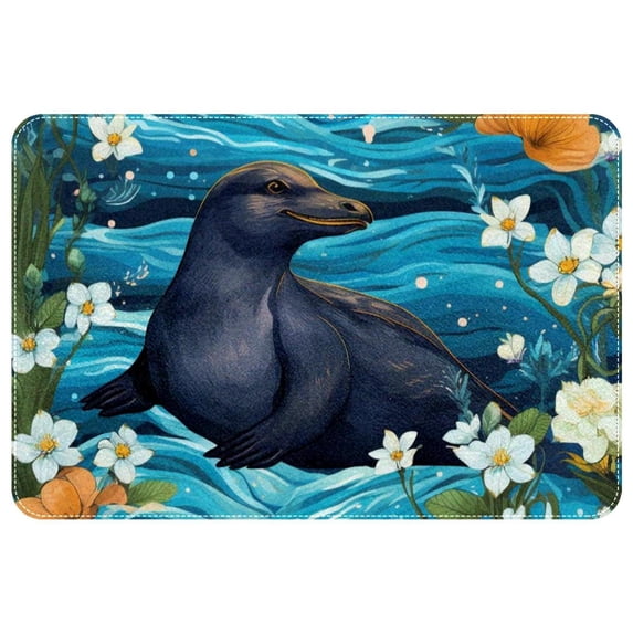 Platypus Non-Slip Polyester Chair Mat - Machine Washable Door Mats and Rugs