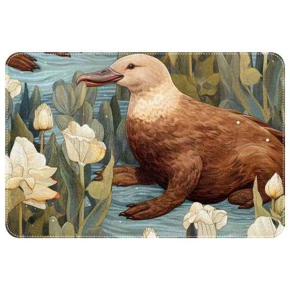 Platypus Non-Slip Polyester Chair Mats and Door Rugs - Machine Washable