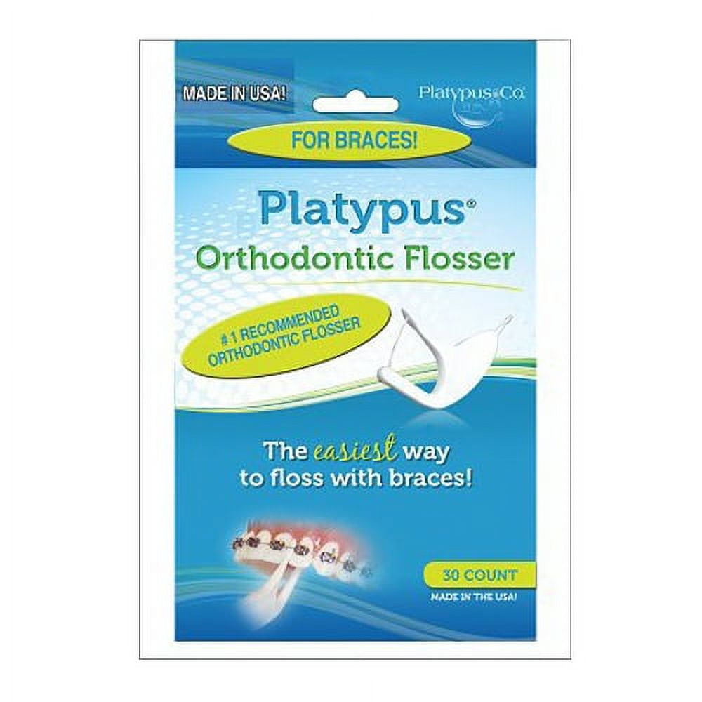 Platypus Orthodontic Flosser The Easiest Way To Floss With Braces, 30