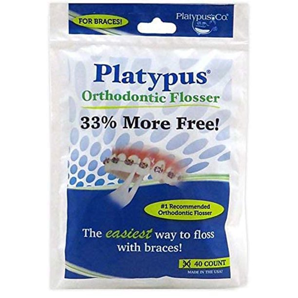 Platypus Orthodontic Flossers for Braces Ortho Picks for Adults