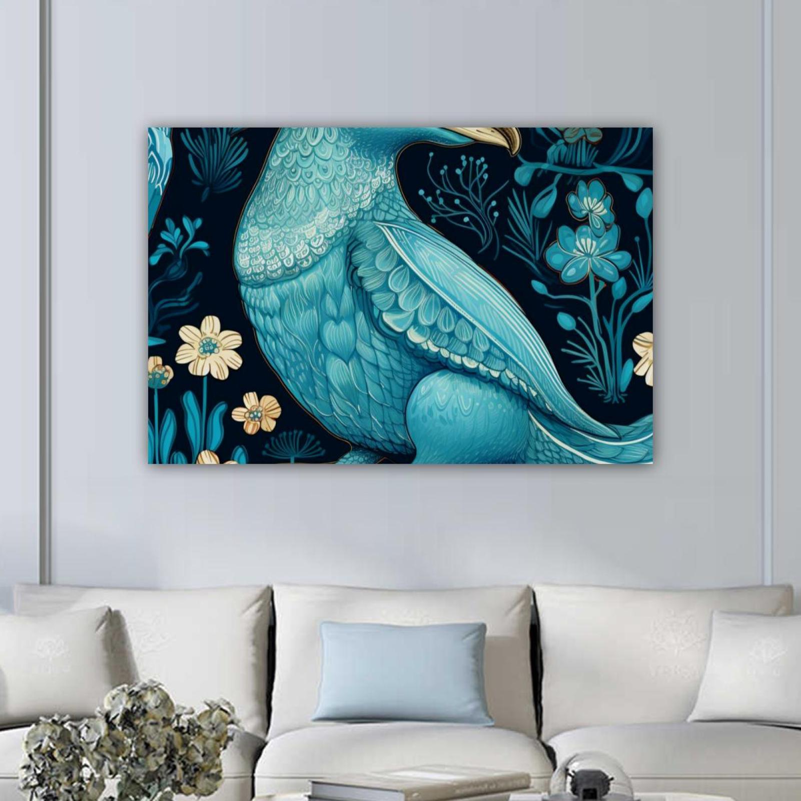 OWNTA Platypus Pattern Canvas Wall Art Paintings for Living Room Canvas Framed Print Wall