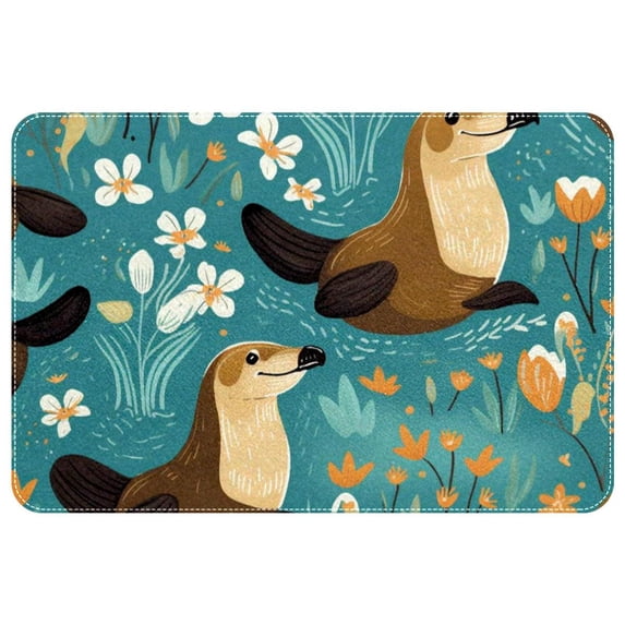 Platypus Polyester Non-Slip Machine Washable Floor Mat: Outdoor Carpet Floor Mats