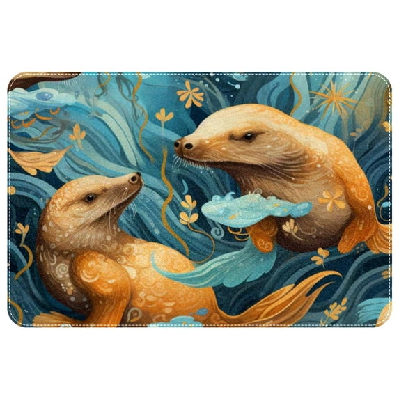 Platypus Polyester Non-Slip Machine Washable Indoor Rug Floor Mat Chair Rug