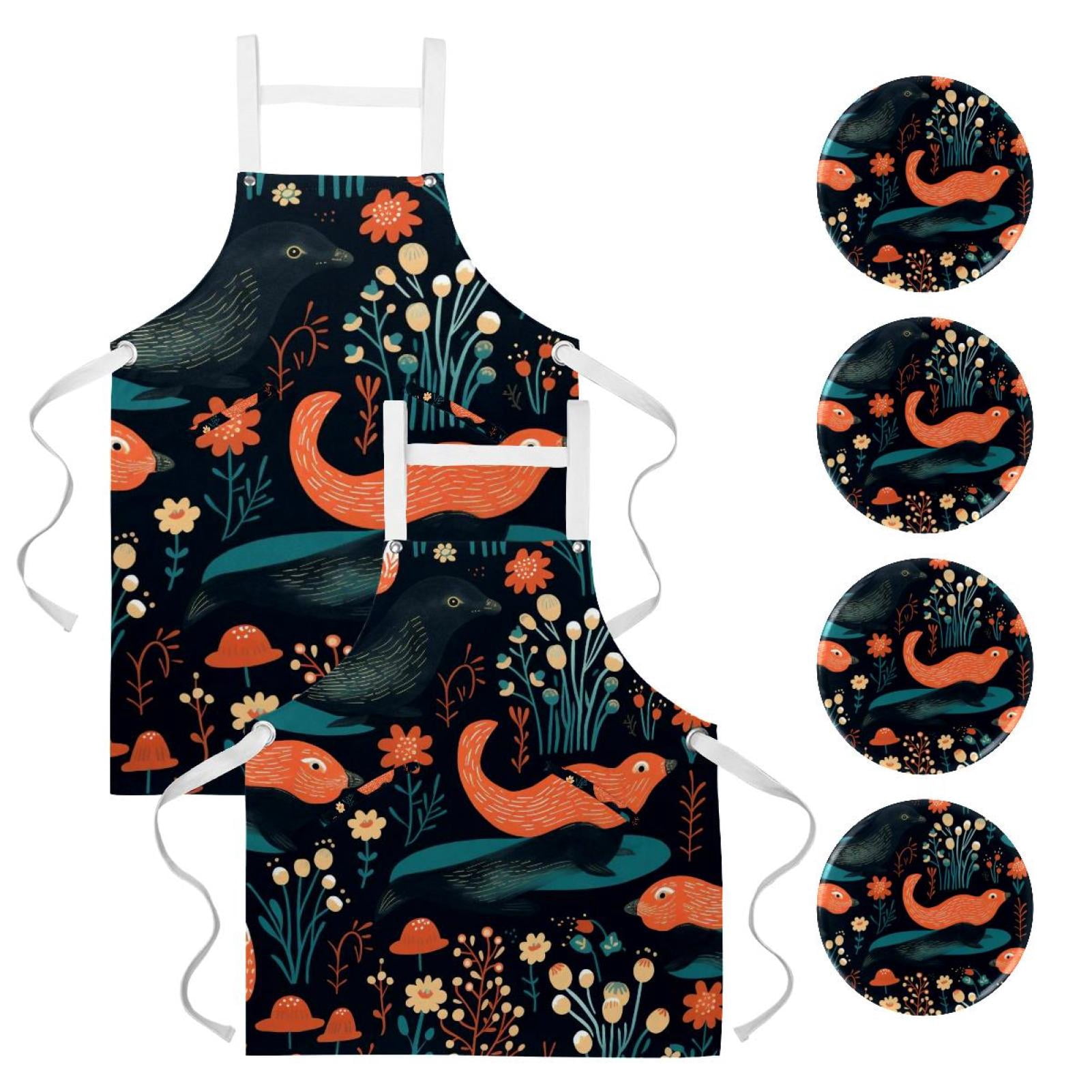 Platypus Server Apron Button Pins 2 Pack, Waterproof with Pockets and ...