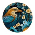 thumbnail image 1 of Platypus Set of 6 Round Microfiber Leather Coasters, 11x11 cm/4.3x4.3 in - Absorbent Drink Mats for Table Decor, Bottom - Stylish and Durable Cup Holders for Home and Office Use, 1 of 6