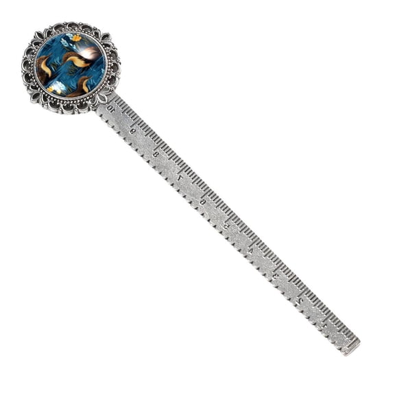 Platypus Silver Lace-Edged Bookmark - Gift for Readers and Book Lovers