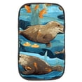 thumbnail image 1 of Platypus Soft Comfortable Furry Printed Armrest Cover, Car Armrest Cover, Armrest Accessory, 12.5x8.2 Inch, 1 of 6