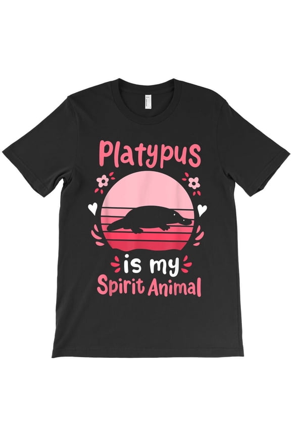 Platypus Spirit Animals Funny Australian Wildlife Lover Graphic H43249 T-Shirt, for Men and Women, Up to Size 5XL