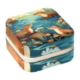 thumbnail image 1 of Platypus Travel Portable Square Jewelry Box Organizer for Rings Earrings Necklaces Bracelets Girls Women, 1 of 6