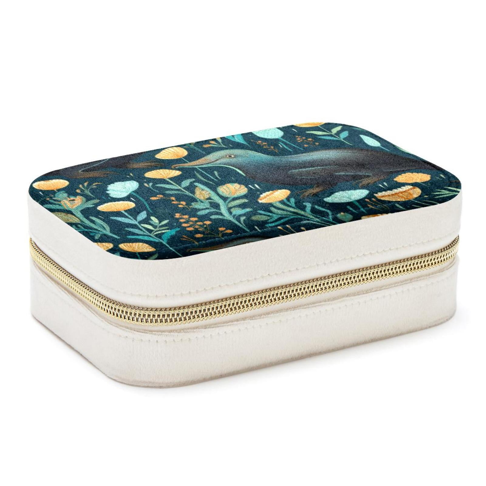 Platypus Velvet Portable Decorative Box with Removable Compartment ...