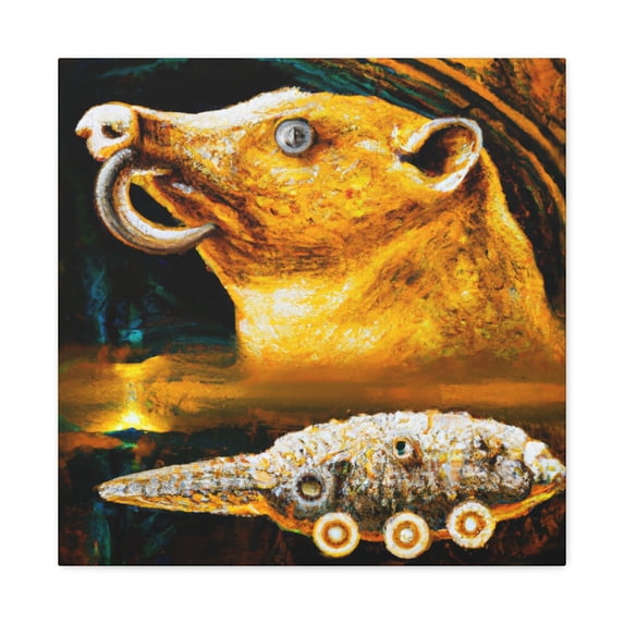 "Platypus in Rococo". - Canvas