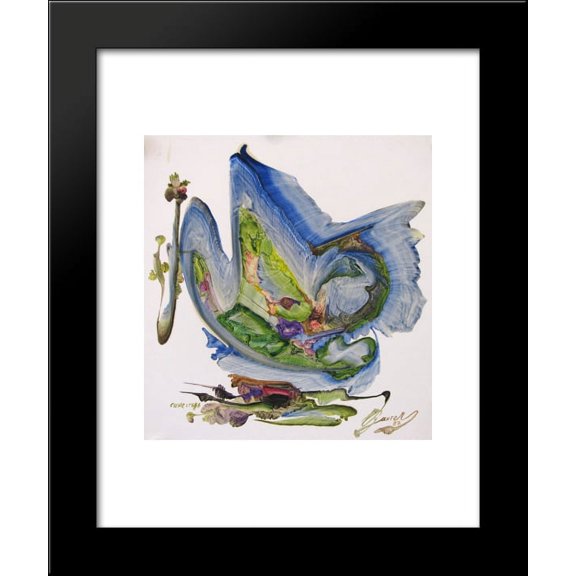 Plava Stena 20x24 Framed Art Print by Naumovski, Vangel