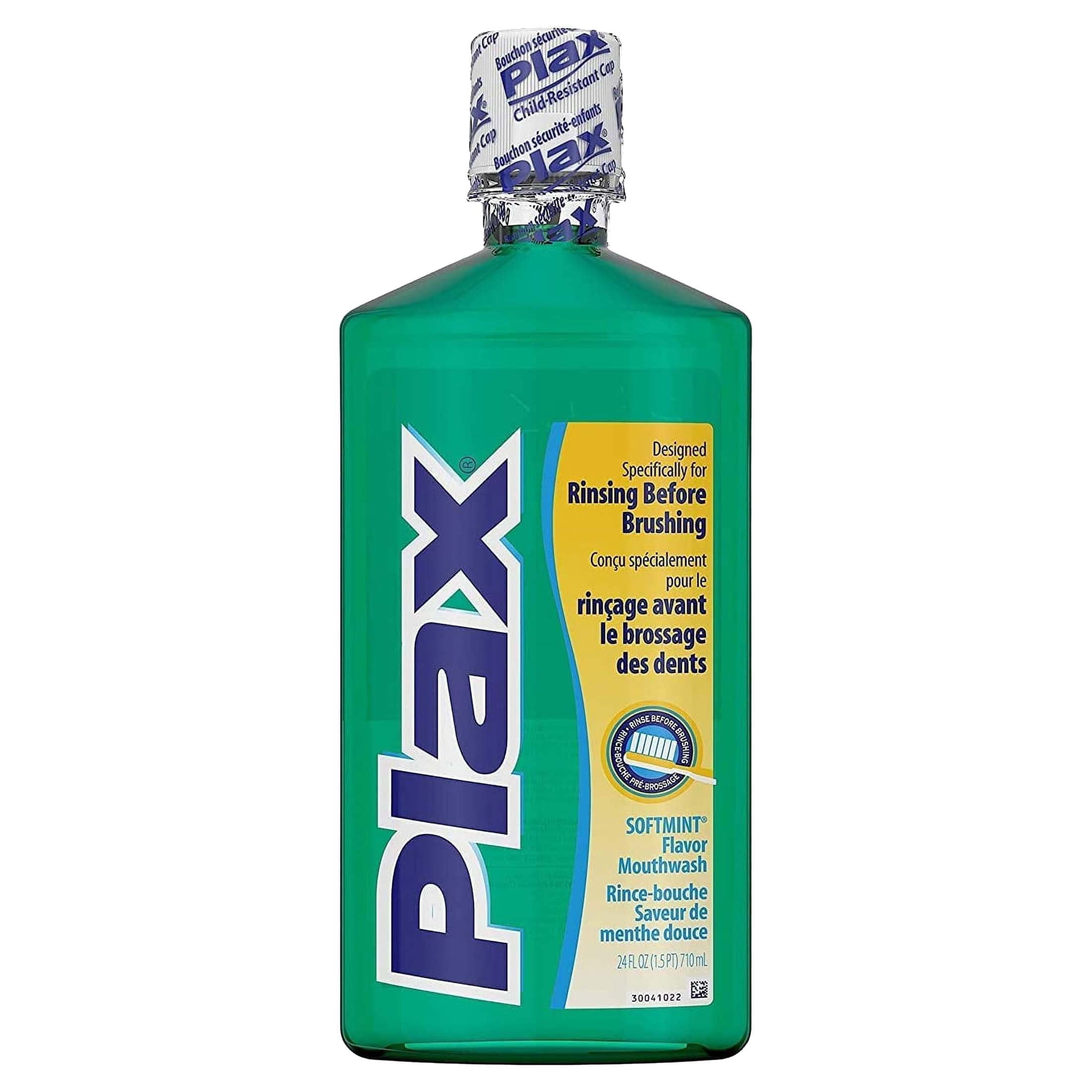 Plax Plaque Loosening Rinse, JB28 Soft Mint 24 fl oz (2 Pack)