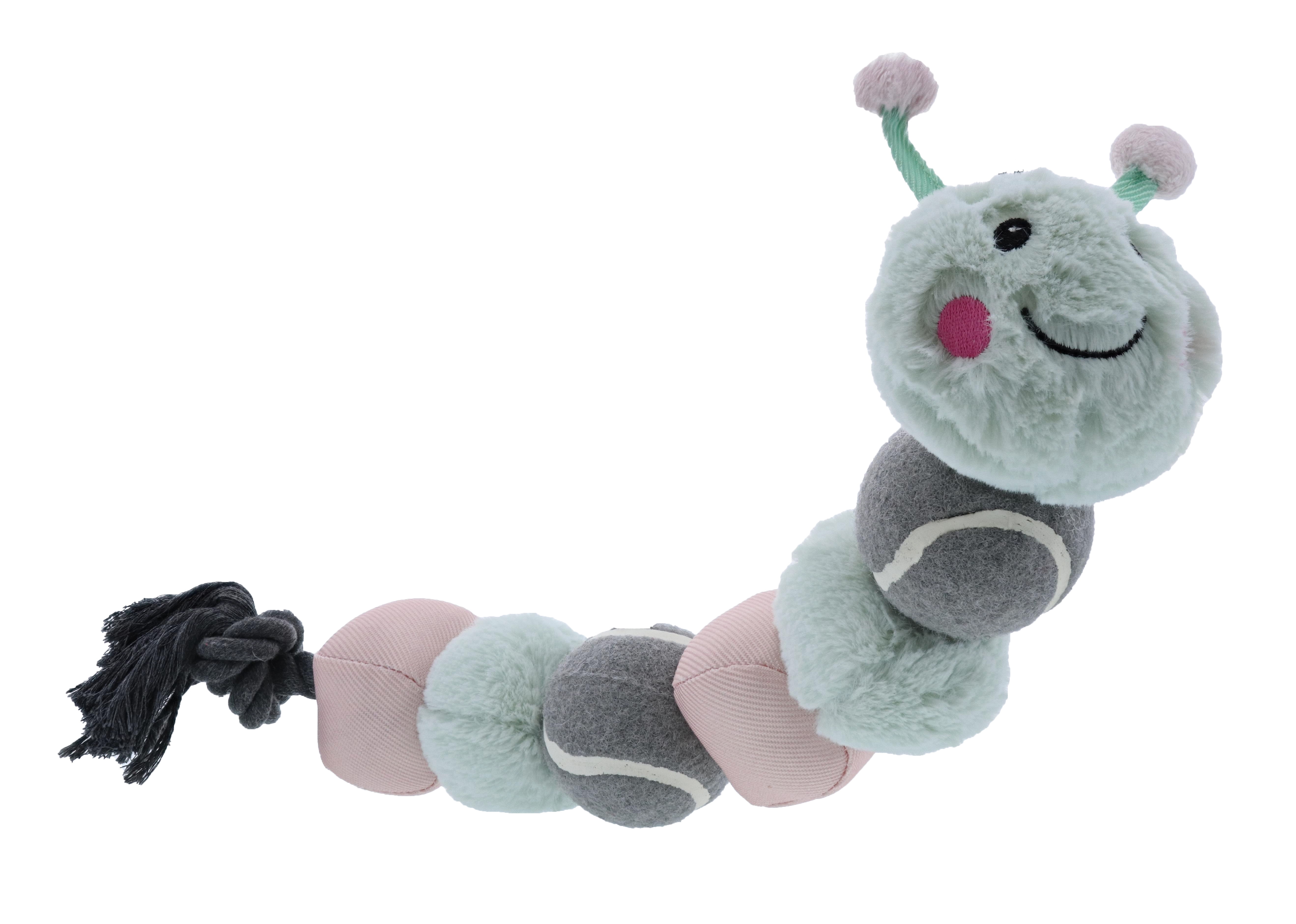 Spring Caterpillar Plush Dog Toy, Best Plush Dog Toys