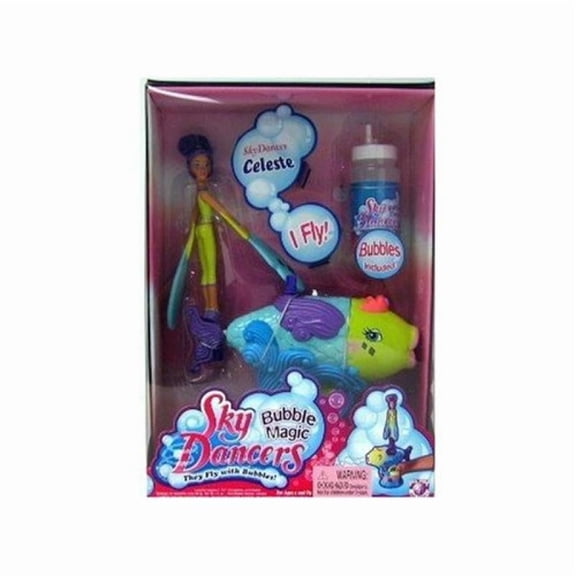 Sky Dancers Celeste Fairy Doll Bubble Magic