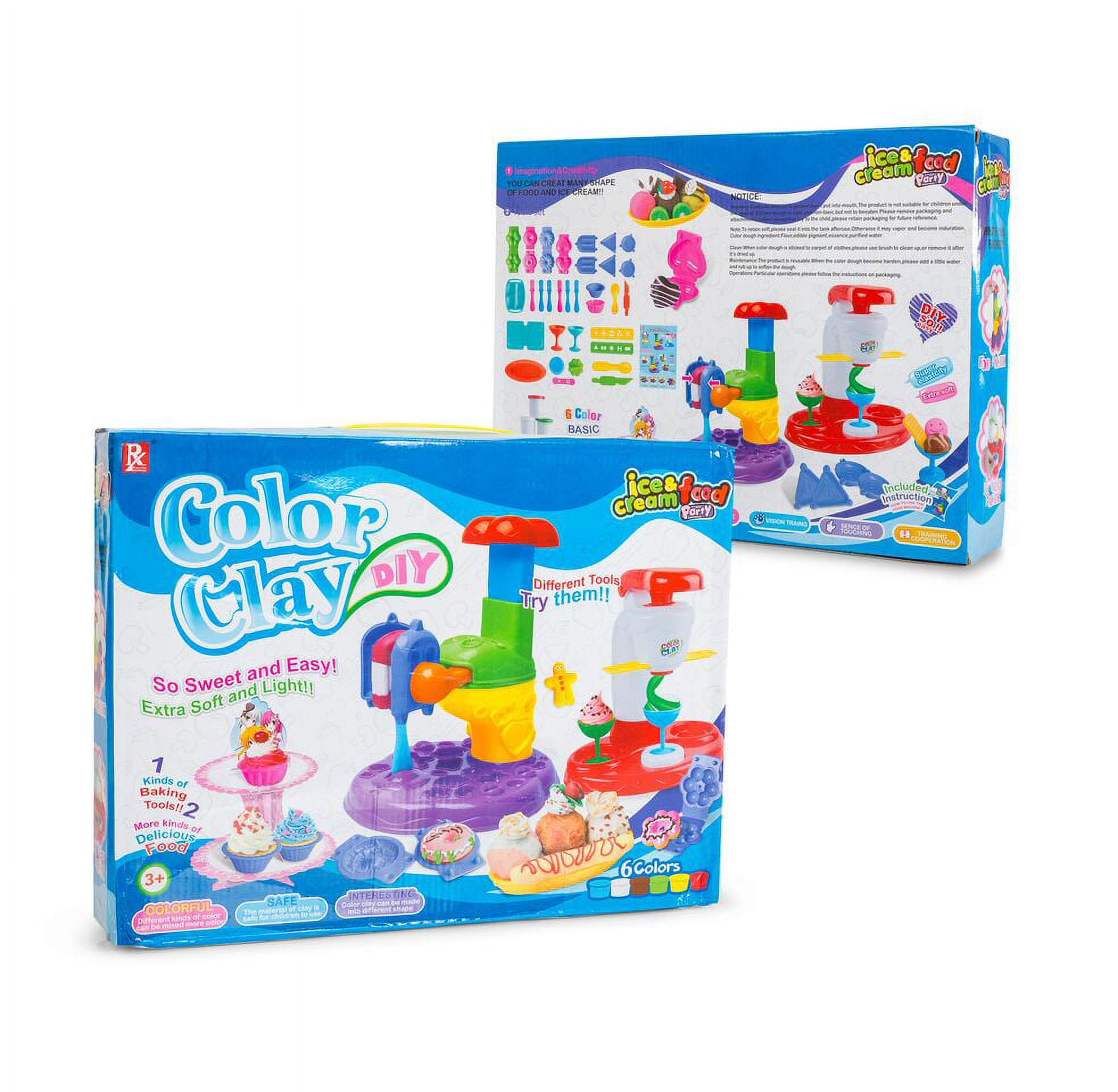Play Baby Toys DIY Super Soft Clay Collection, Variety Pack - Fast Food - Make All Your Favorite Treats - Walmart.com